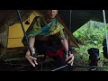 AMAZING❗SOLO CAMPING IN VERY LONG HEAVY RAIN AND THUNDERSTORM ⛈️ RELAXING CAMPING IN HEAVY RAIN