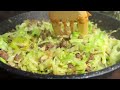 I cook cabbage with rice for my husband every day! Delicious and very quick recipe.