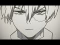 How to draw Shoto Todoroki / Comment dessiner Shoto Todoroki