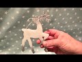 Making Reindeer with glitter +- epoxy resin - they're sooooo sparkly!