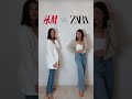 Who won?! H&M vs ZARA Try on Haul! 😉 #shorts  #tryonhaul