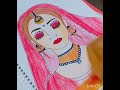 how to draw a bridal girl |makeup video |