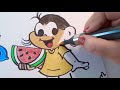 Como Fazer Desenho Fácil de Desenhar um desenho Animado | Vídeos educativos em Português