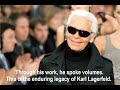 “THE LAST COUTURE KING: KARL LAGERFELD” - a film by Peter Ascott.