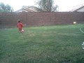 Bella plays soccer
