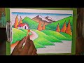 How to draw landscape drawing/How to draw landscape painting