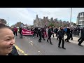 Parade for tall ship race in Shetland 2023