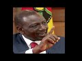 Ruto being rude to interviewers