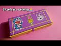 Diy Pencil Case With Waste Cardboard😍 / how to make pencil box with cardboard / best out of waste