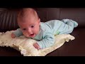 3 months old baby tryies crawling