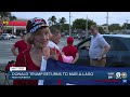 Trump supporters welcome former president back to Palm Beach County