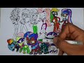 Coloring Pages EQUESTRIA GIRLS vs MY LITTLE PONY - Power Ponies /How to color My Little Pony/MLP🦄art