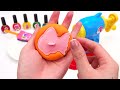 Satisfying Video l How to make Rainbow Noddles with Stress Balls Cutting ASMR