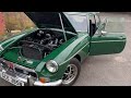 1974 MGB gt in British racing green