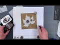 Stencil & Stamping 3D Ornate Leaf Faux Parchment demo