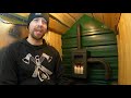 Candle Convection Heater- Winter Camping with my Off-Grid Stove! (Snowmobile Camper Series)