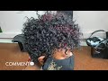 CROCHET METHOD ON CLIENT WITH ALOPECIA | CURLY PIXIE CUT PROTECTIVE HAIRSTYLE