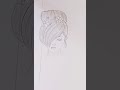 How to draw a beautiful girl with hairstyle#drawingstyles #preetharshart