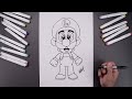 How To Draw Luigi | Super Mario