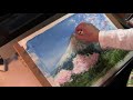 水彩画制作過程.2 （富士山と桜を描く） ／ ムッチー WATERCOLOR PROCESS-2