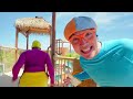 Water Park Treasure Hunt With Blippi and Meekah | Educational Videos for Kids | Kids TV