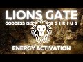 Lions Gate Energy Activation 🦁🌀 Channeling Goddess Isis & Sirius Lightcodes for Magic & Blessings 💫