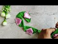 Amazing!!!❤❤Ribbon Flower making  | Easy Sewing Hack | Hand Embroidery Flower