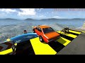 Beamng drive - Open Bridge Crashes over Pool of Hungry Sharks