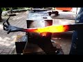 Blacksmithing - forging a Dragon candle holder