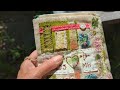 Hand Stitched Fabric Book pages 17 to 20