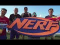 Nerf Slip and Slide Battle | Dude Perfect