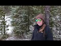 Winter Camping in a Cotton Canvas Hot Tent -11C Fresh Snow