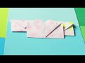 Diy  - Trei Idei de plicuri drăguțe din hartie Origami 😊❤
