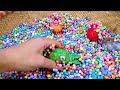 Cleaning Dirty Colors Numberblocks with CLAY inside Horse Shapes Coloring! Satisfying ASMR Videos