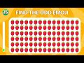 Guess the Odd Emoji? 🔍 | Ultimate Emoji Challenge | Fun Brain Teaser Game! #quiz