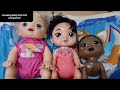 Baby Alive Crawl N Play unboxing plus short Baby Alive skit