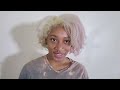 Finally Bleaching The Roots Of My Natural Hair| Bleaching Natural Hair