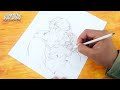 how to draw a romantic couple kissing eachother with pencil sketch/ valentine's day card 2024 easy 😘