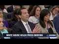 LIVE: White House holds press briefing