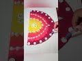 easy  rangoli | easy door rangoli #latestcreativerangoli