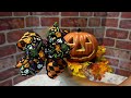 DESIGNER LOOK ON A BUDGET 🍂🎃🍁 | DOLLAR TREE HALLOWEEN DIY| SPOOKY CANDLE STICK TOPIARIES ￼