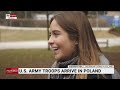 US Army troops arrive in Poland