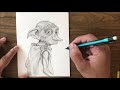 How to draw Dobby from harry potter || Pencil Sketch drawing of Dobby the elf || Art Video