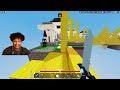 My Friends TRAPPED Me On A SUS BLOCK.. (Roblox Bedwars)