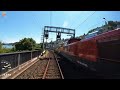 Cab ride Zürich - Chur / train drivers view in Switzerland in 4K (August 2022)