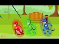 Dad, Please Take Me Along - Don't Leave Me Alone! Catboy's Life Story - PJ MASKS 2D Animation