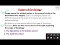 Sociology : Meaning, Definition, Nature and Scope | Formalistic and Synthetic School