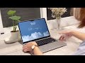 MacBook Air M2 unboxing + accessories | silver