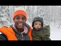 We Turned our Backyard Into a SNOW PARK!!! *So Much Fun*