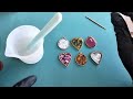 #9 Stunning open bezel pendants with shells and microbeads